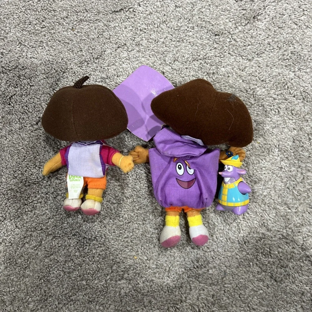 Vintage Dora the‎ Explorer W Backpack Plush Lot Of 2